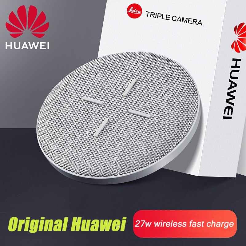 Carregador sem fio huawei 27w max qi, carregador super carga cp61 para huawei p30 pro mate 20 rs pro iphone 11, 11