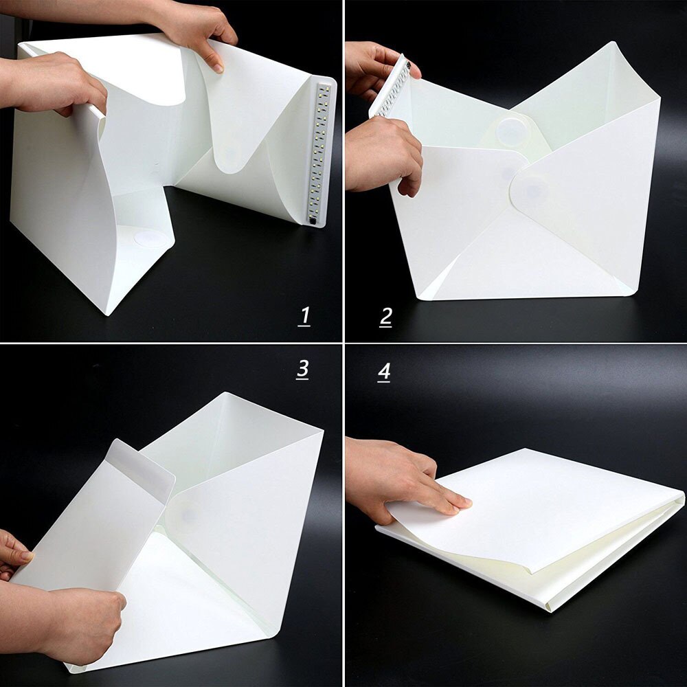 Tabletop 40*40cm Led Light Mini Photo Box Shooting Light Box Softbox Tent Lightbox Soft Box Accessories Lightbox