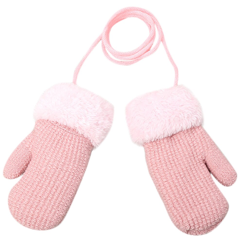 Peuter Kids Outdoor Winter Handschoenen Effen Jongen Meisje Handschoenen Baby Kid Casaul En Warm Kinderen Peuter Handschoen: Beige 