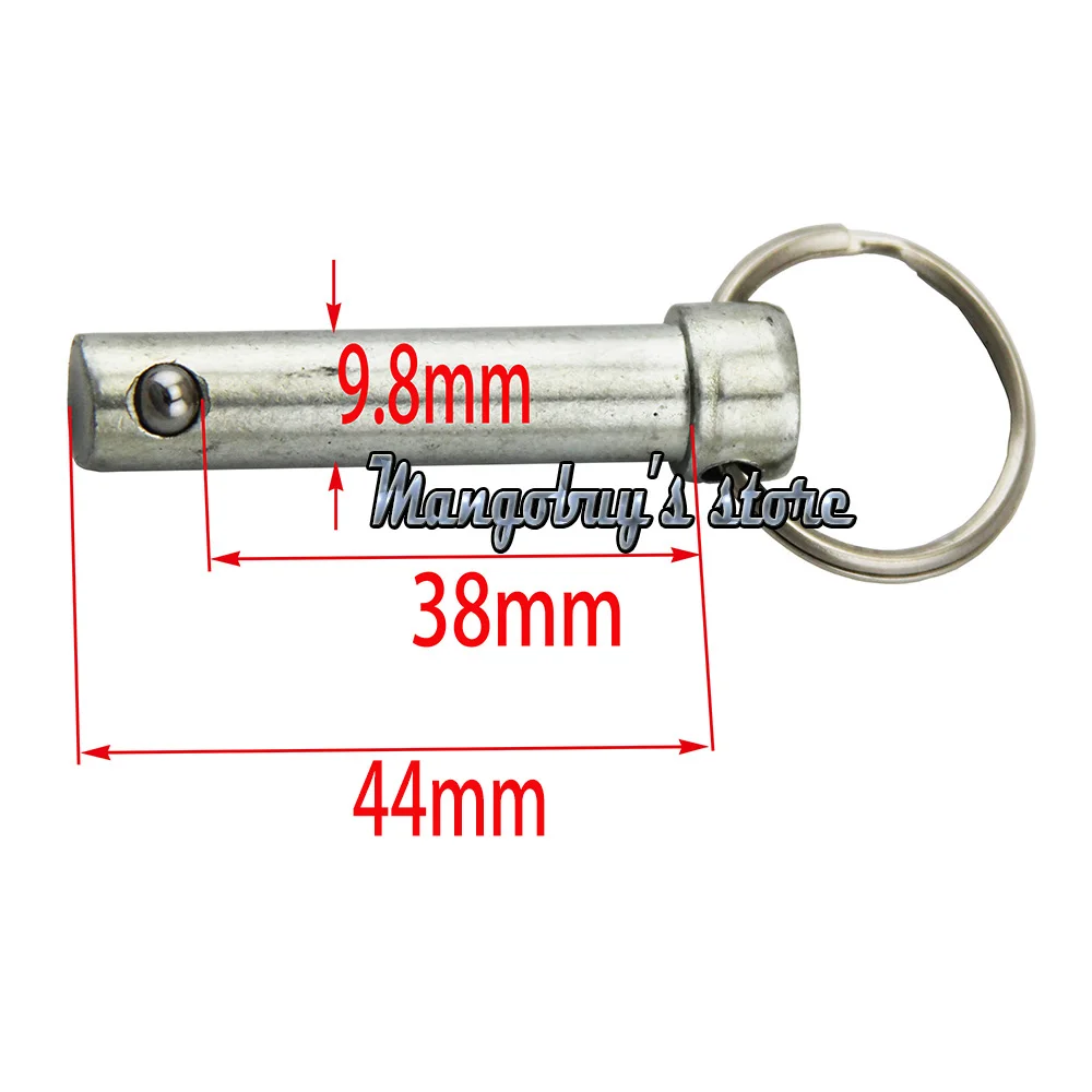 1 Piece Quick Release Push / Pull Ball Lock Pins Pin Diameter 6mm 8mm 10mm With Sprung Ball End: black