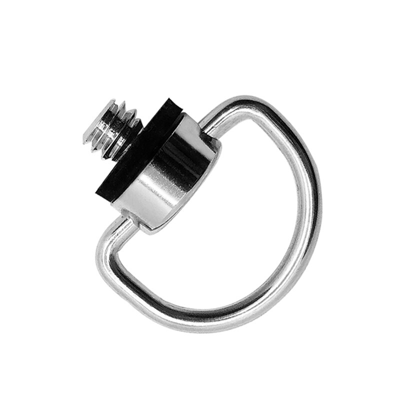 1/4 vite d-ring fisso antiscivolo piastra a sgancio rapido cordino vite di montaggio acciaio inossidabile per testa a sfera treppiede Dslr