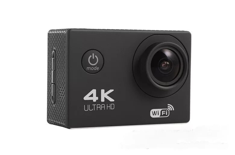 Câmera do esporte ultra hd 4k/30fps wifi 2.0 170 ° subaquática impermeável dvr câmera de vídeo ao ar livre mergulho bicicleta filmadora: Black