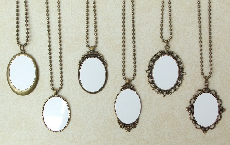 12pcs/lot Classic Pendant for Blank Sublimation INk Transfer Printing Heat Press DIY Can Print: Mix Style
