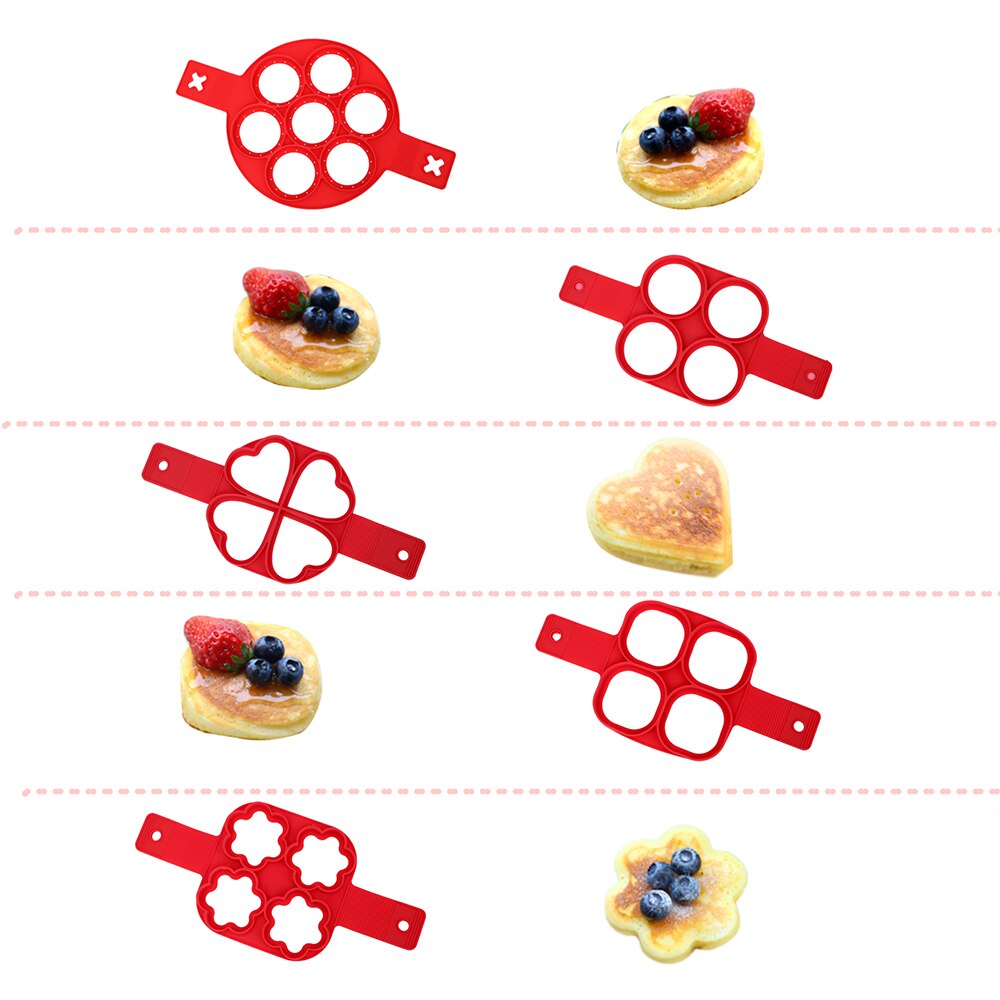 HILIFE Pancakes Cheese Egg Porous Mold Egg Ring Maker Eggs Mold Pancake Maker Cooking Tool Nonstick