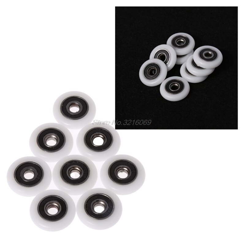 8 Pcs Shower Door Rollers Wheels Runner Pulleys Re... Grandado