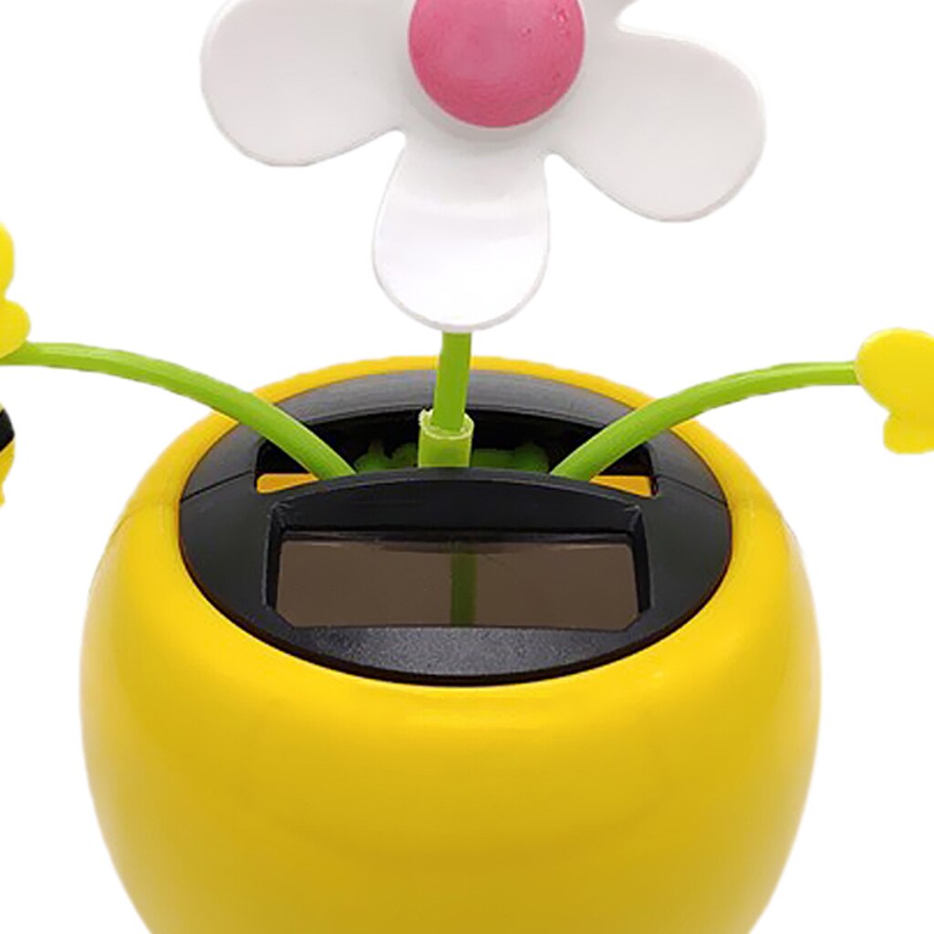 Soldrevet dansende blomst honningbi bobble legetøj hjem skrivebord indretning