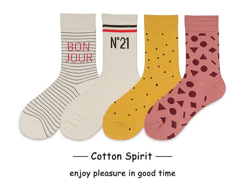 socks women woman socks socks men combed cotton socks striped pattern middle tube men's socks novelty socks