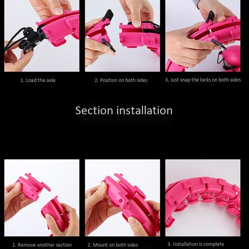 24 seção ligent esportes anel ajustável aros família fitness