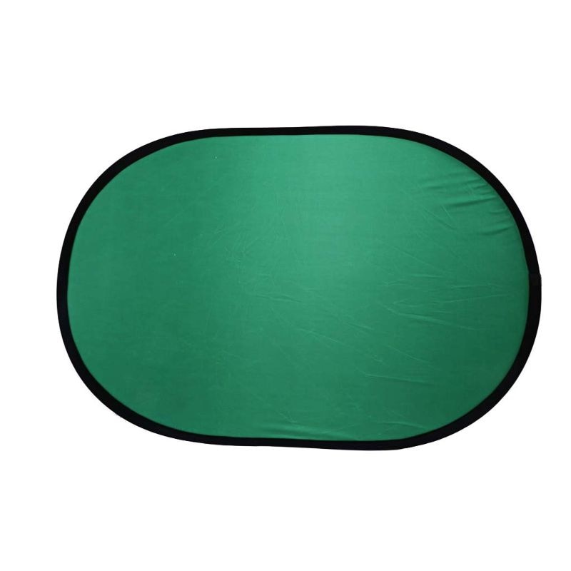 100*150 CM Ovale Inklapbare Draagbare Reflector Blauw en Groen Scherm Chromakey Foto Studio Light Reflector Voor Fotografie