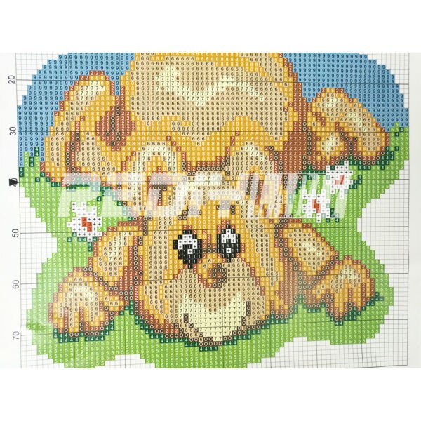 REDIY LADIY Klink Haak Kleed Haken Kussen Wandtapijten Pre-Gedrukt Canvas Dieren Garen Borduurwerk Paard Tapijt Tapijt 85x63 cm