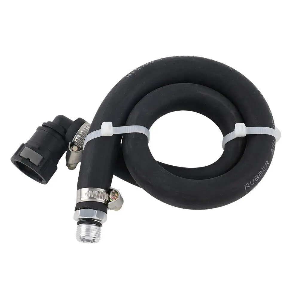 Universal Baffled Aluminum Oil Trap Reservoir Fuel Catch Tank With Air Filter Bracket Reservoir Hose Line