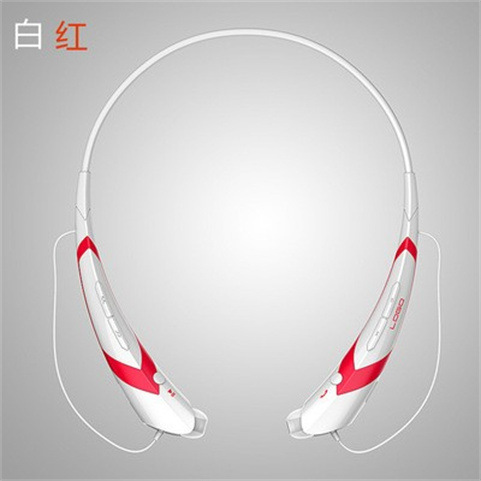 Sports Bluetooth Headset HBS760 Wireless Stereo Neck Hanging Bluetooth Headset V4.1 Headphone Neck Hanging High Fidelity Call: Pink