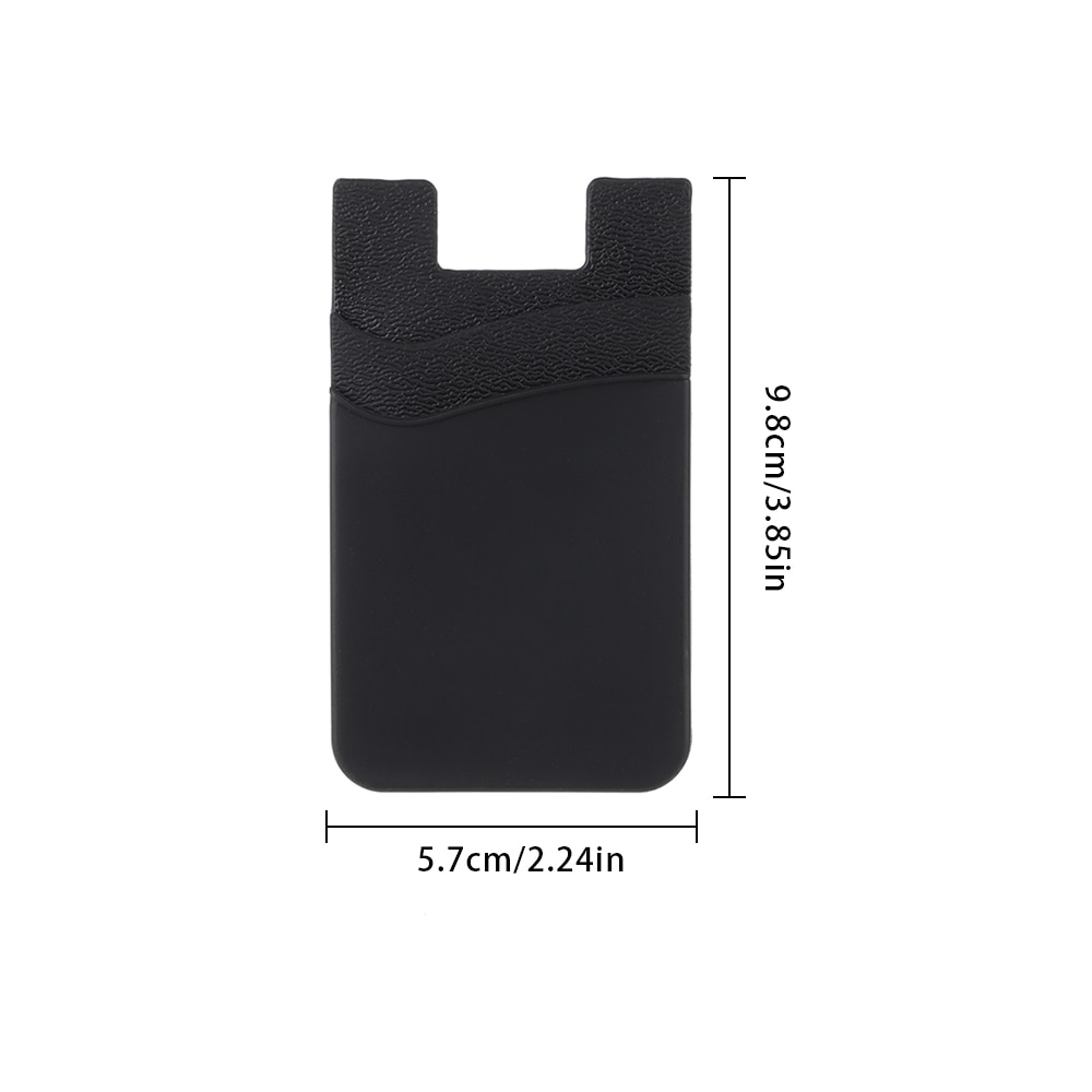 1Pc Siliconen Telefoon Wallet Case Zelfklevende Kaarthouder Universele Gsm-zakje Stok Op Creditcard Zakken portemonnee