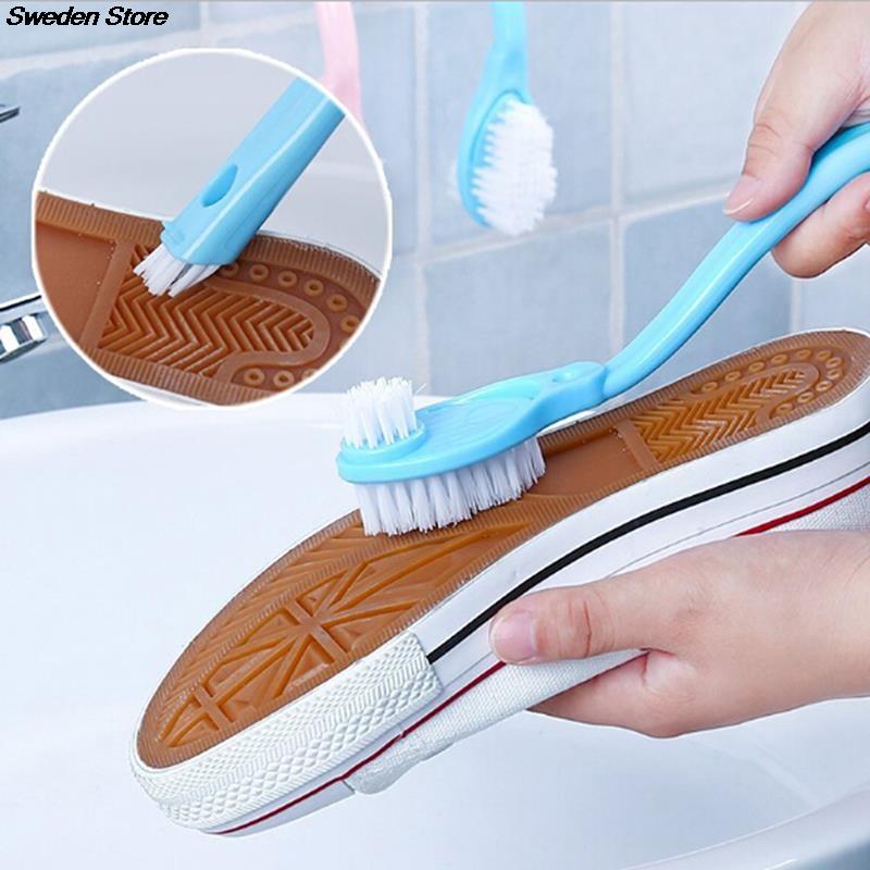 Szczotka robić butów szczotki robić czyszczenia podwójna głowica trzy szczotka robić czyszczenia mycie naczyń toaletowych strona główna przenośne trampki narzędzia robić czyszczenia butów