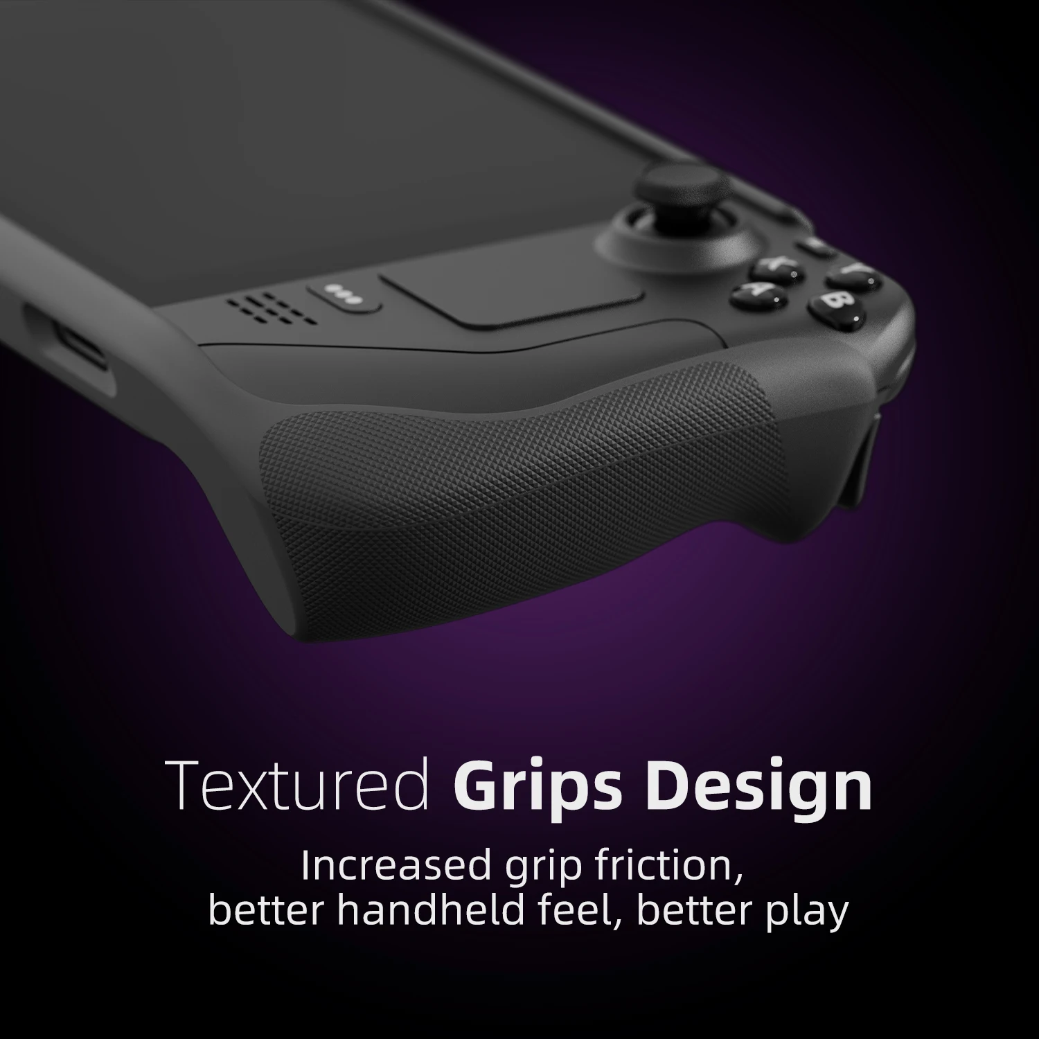 Skull & Co. GripCase Étui de protection SD Housse debout Coque en matériau souple pour Steam Deck Étui EDC Sac de transport pour Steam OLED