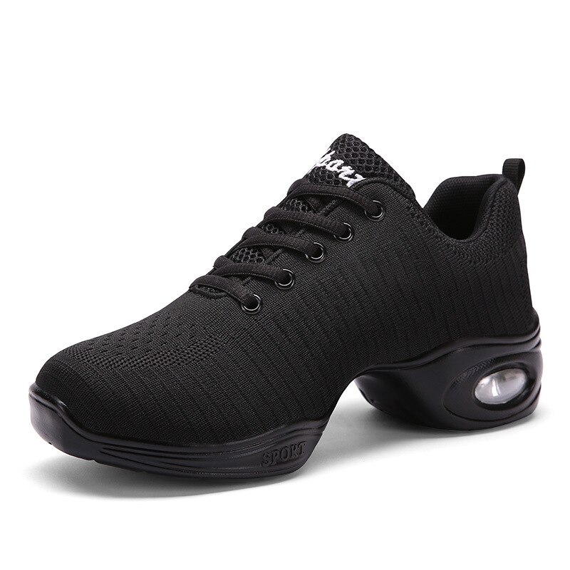 Buty do tańca kobieta panie nowoczesna miękka podeszwa Jazz Sneakers Mesh oddychająca lekka kobieta taniec Fitness buty sportowe: cl 8910 Black / 40