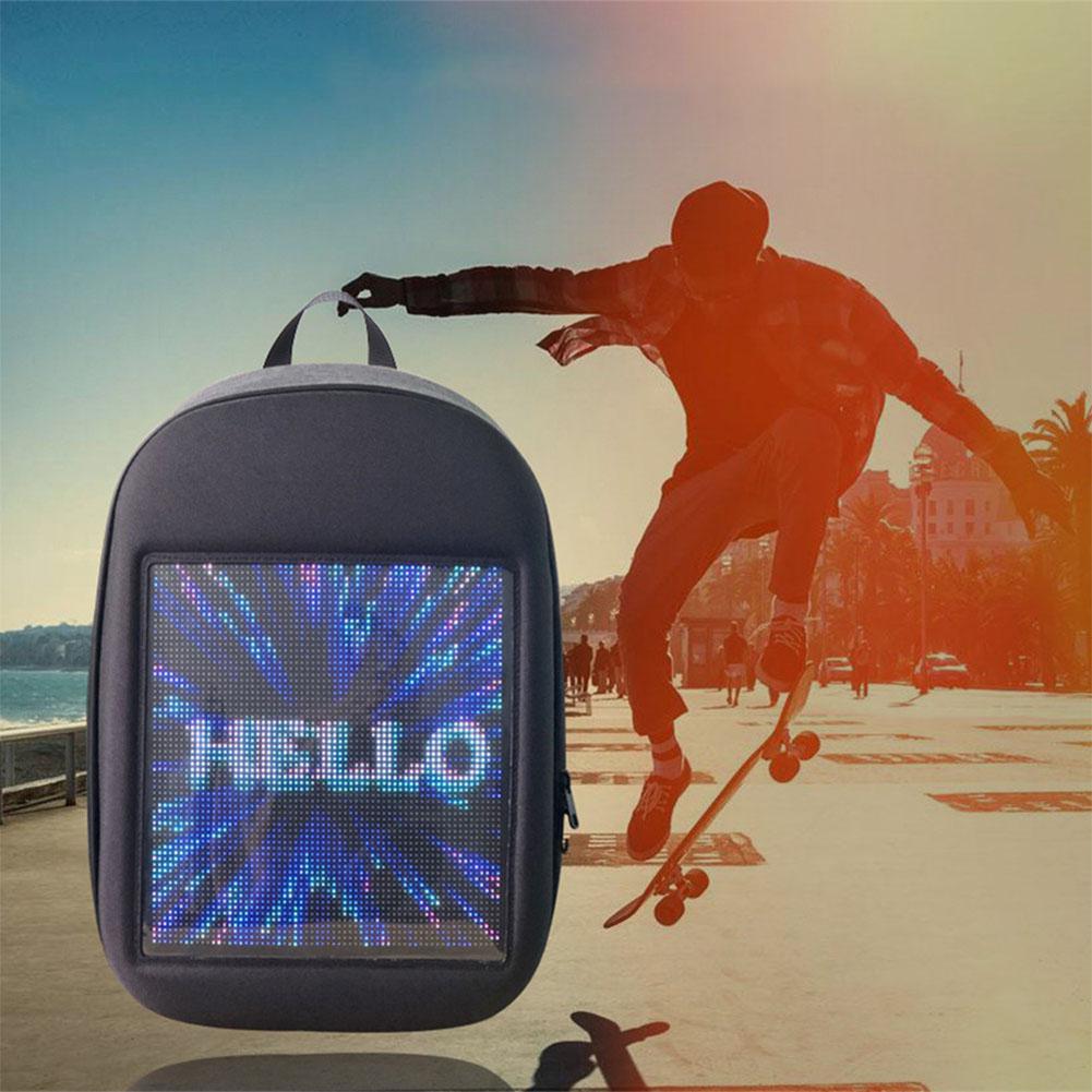SOLLED LED Screen Display Backpack DIY Wireless Wifi APP Control Advertising Backpack Outdoor LED Walking Billboard Backpack