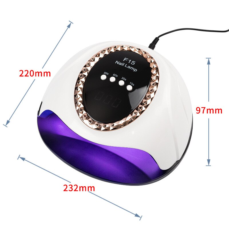 Nail Lamp Gel Nail Polish Dryer For Nails Gellak UV Lamp Quick Drying Smart LCD Display Art Tool Manicure Machine