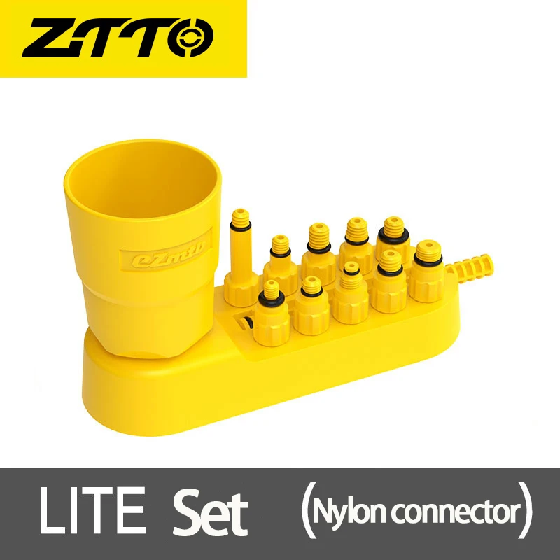 ZTTO Fiets Schijfrem Ontluchtingsset Universele MTB Hydraulische Remolie Tool met Metalen Fittingen Fietsen Onderhoudsapparatuur