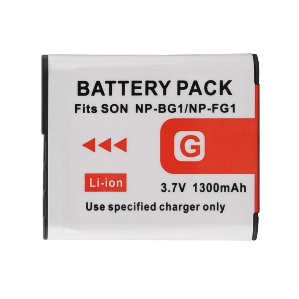 1300 Mah Vervangende Li-Ion Camera Batterij Voor Sony NP-BG Oplaadbare Digitale Batterij Voor Sony NP-BG1 NP-FG1 DSC-H3 Camera