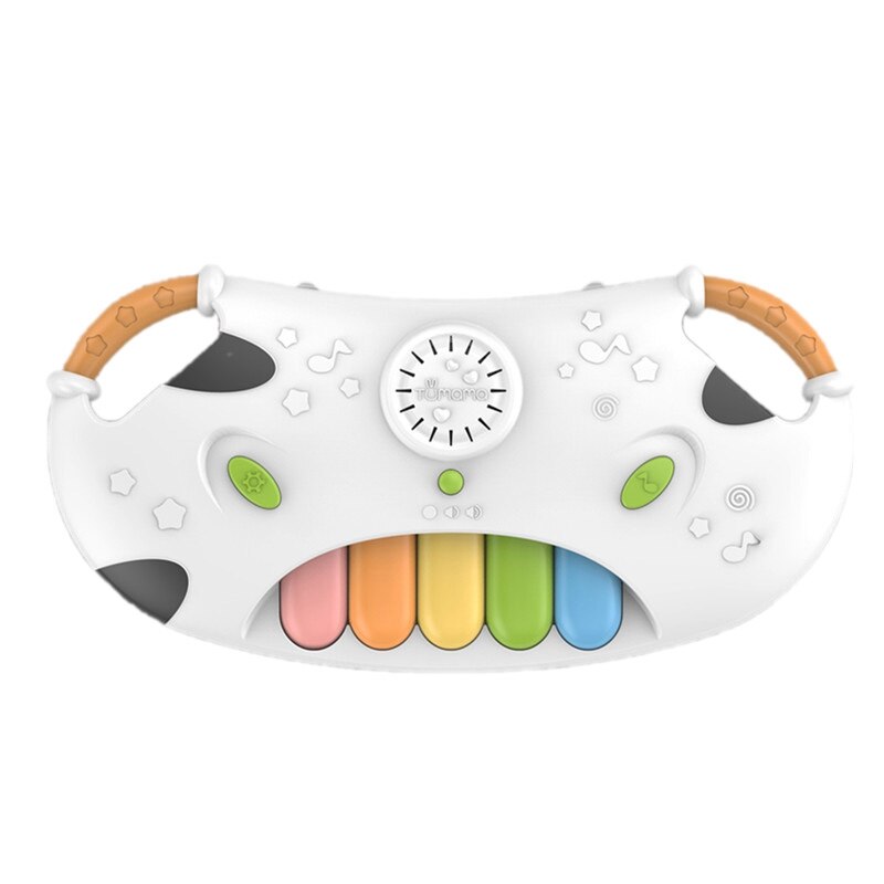 Tumama Baby Muziek Piano Kids Baby Instrumenten Peuter Speelgoed Educatief Leren Lied Koe Hamster Vorm Geometrische Blokken Sorteren: Default Title