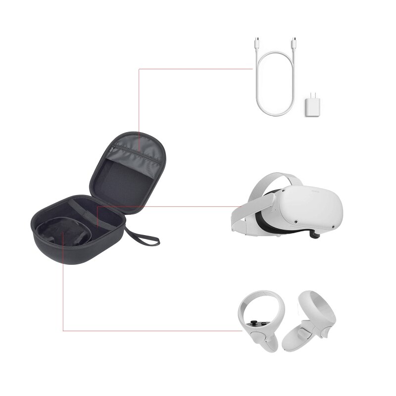 Custodia protettiva da viaggio custodia protettiva da viaggio custodia protettiva per-Oculus Quest 2 R9CB