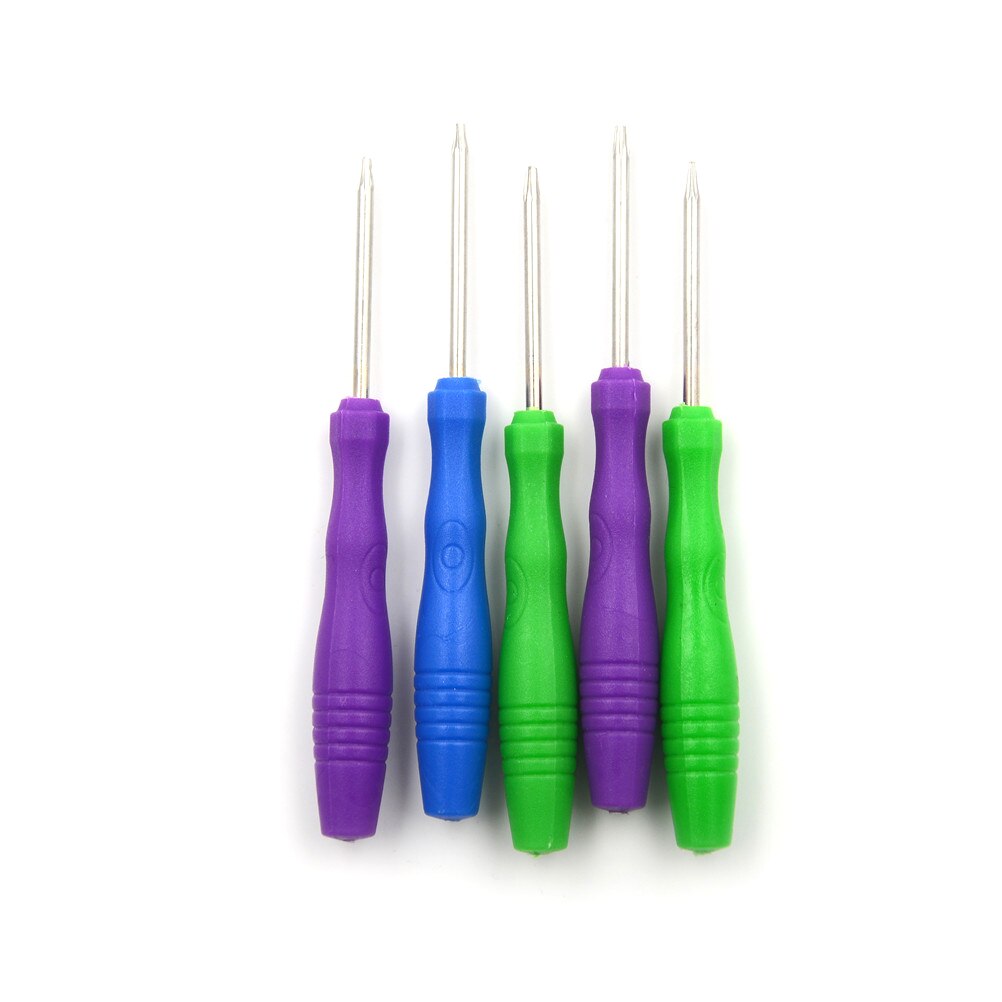 5x beveiligingsschroevendraaiers, sabotagebestendig gat reparatiegereedschap, schroevendraaier torx  t2 t3 t4 t5 t6