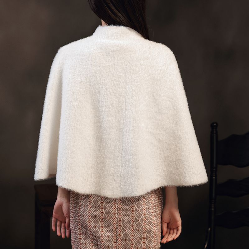 Faux Fur Party Wrap Winter Warm Wedding Bolero Ivoor Bruiloft Jas Bruids Wrap Party Cape