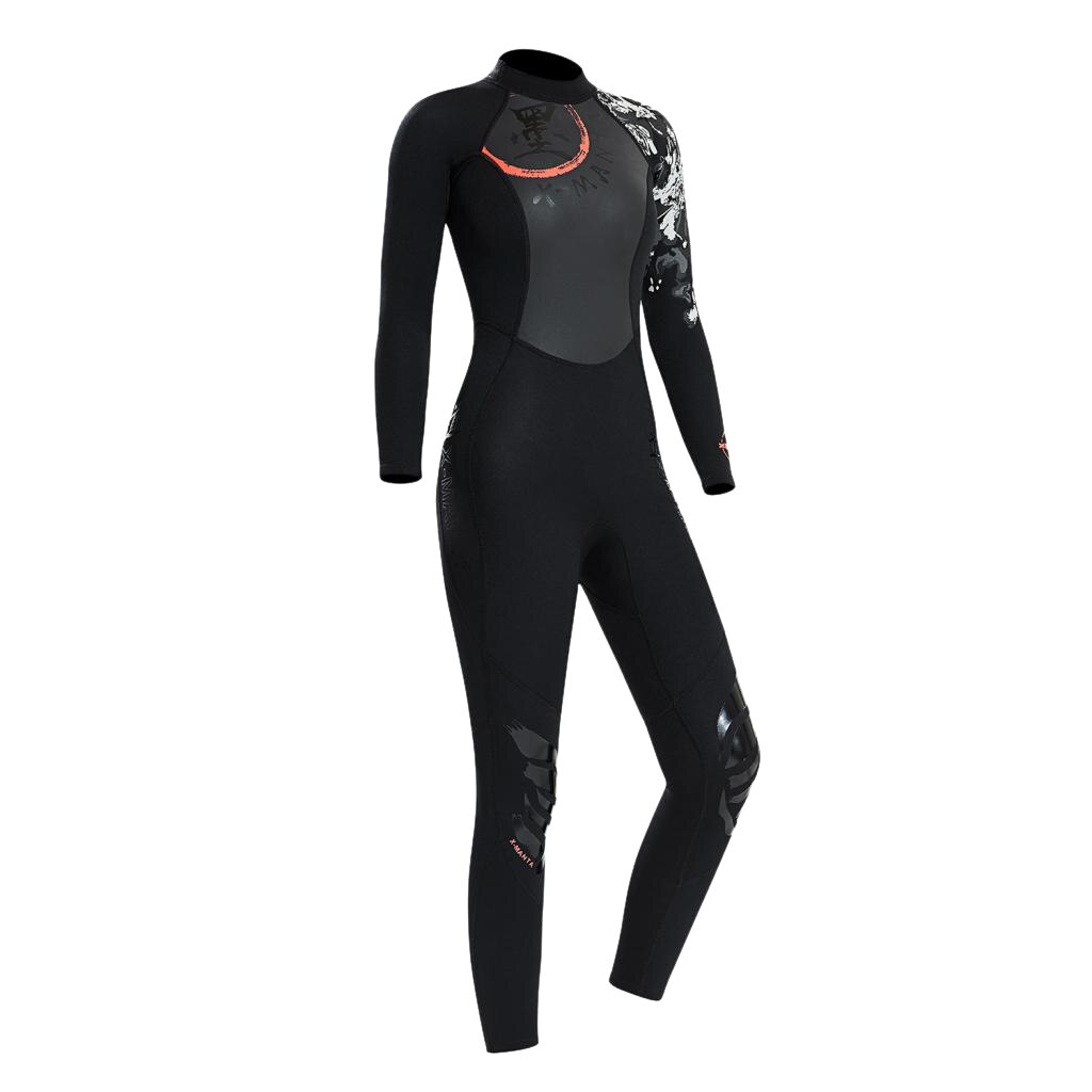 Diving Wetsuit Chinese Style Dive Wet Suit Jumpsuits Full Jumpsuit Cold Water Scuba Snorkeling Spearfishing for Women