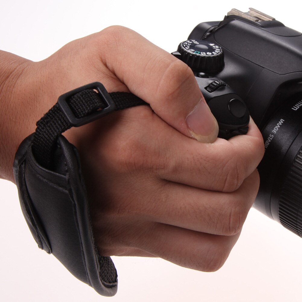 Dragonne en PU pour appareil photo, pour Canon EOS Nikon Sony Olympus SLR DSLR