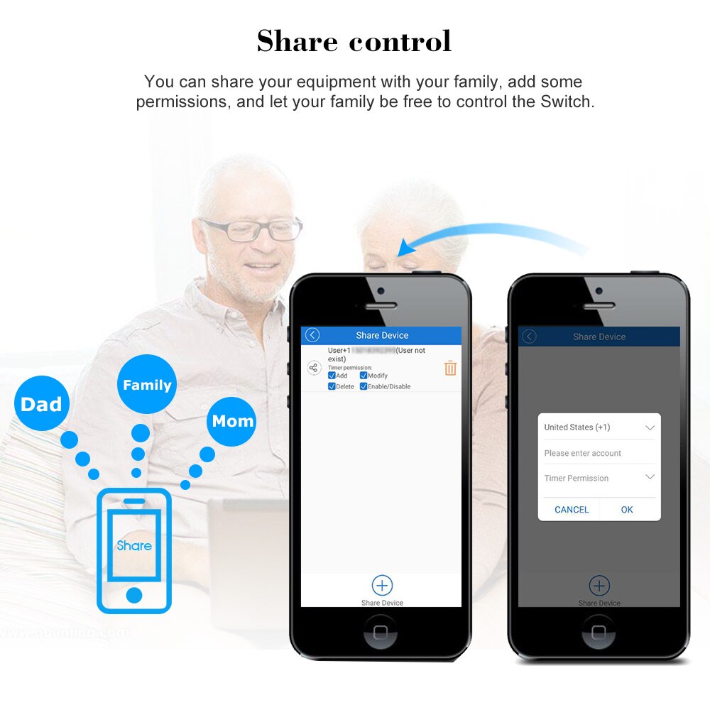 Sonoff diy 2 kanaler trådløs wifi switch app kontrol smart switch til smart home automation modul fungerer med alexa 10a/2200w