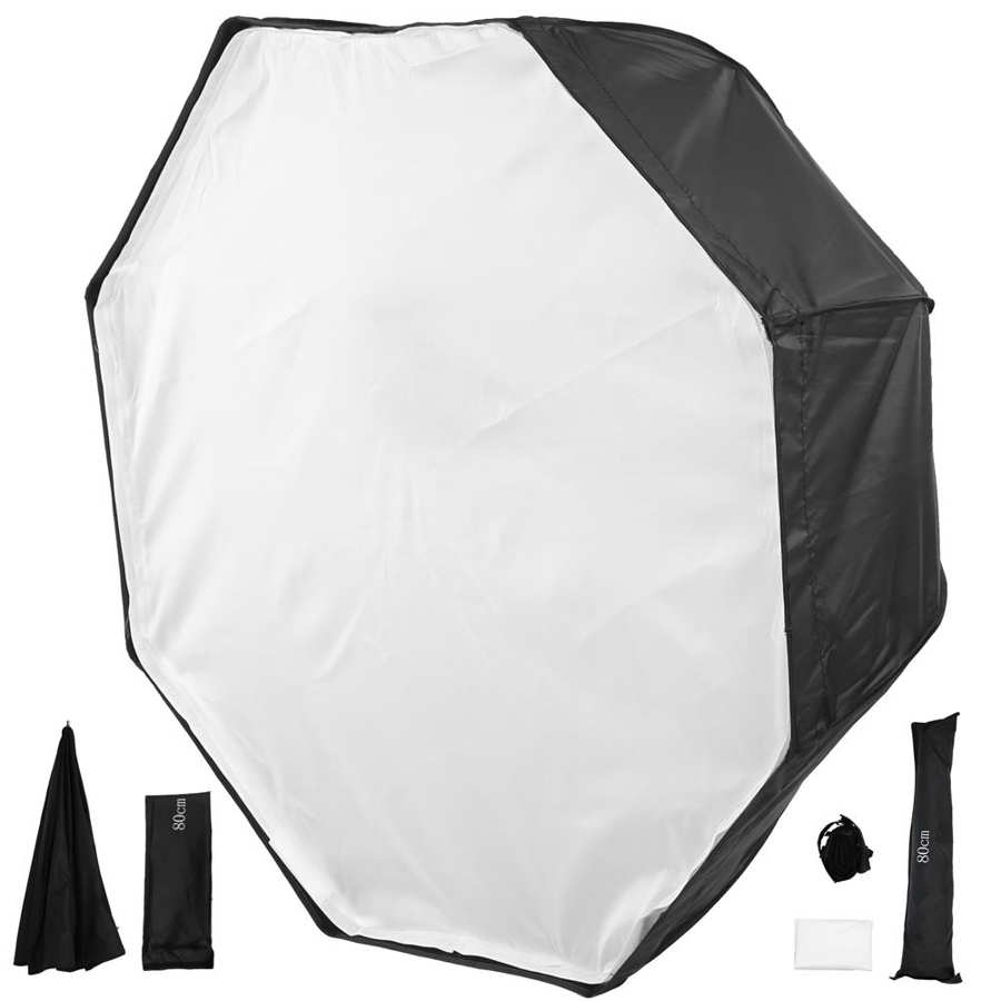 80Cm Paraplu Achthoekige Softbox Met Raspen Zachte Doek Fotografie Licht Accessoire