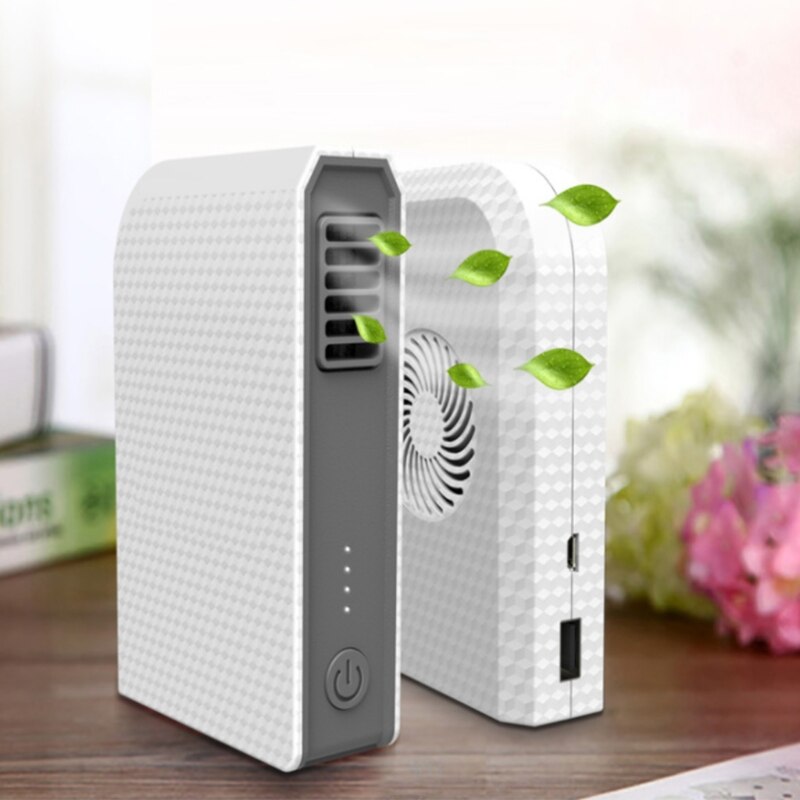 Kleine Persoonlijke Fan 6000Mah Power Bank Oplaadbare Usb Fan Draagbare Oplader Handheld Zomer Koeler Bladeless Fan