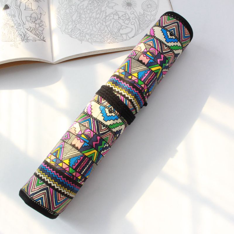 Pędzle malarskie piórnik zawijane grube płótno zawinąć etui 20 etui na uchwyt organizator etui idealne przechowywanie na pędzel makijaż