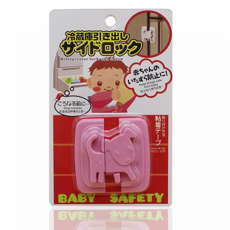 freundlicher Sicherheit Tragbare Kunststoff Kühlschrank Wc Multifunktionale Sicherheit Schloss Baby Sicherheit Schlösser Schrank Tür Zubehör: Rosa