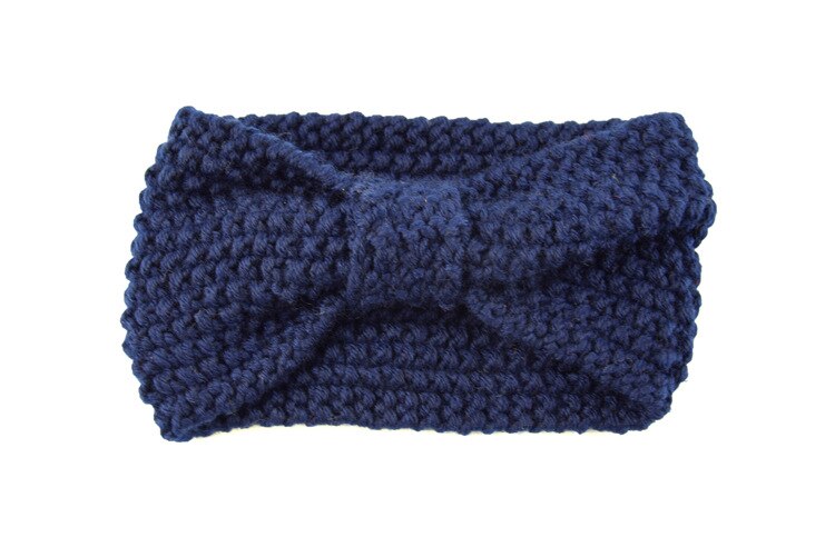 automne hiver plus oreille tricoté bandeau pour femmes filles solide laine chapeaux Turban bandeau tête enveloppement pour dame: 12