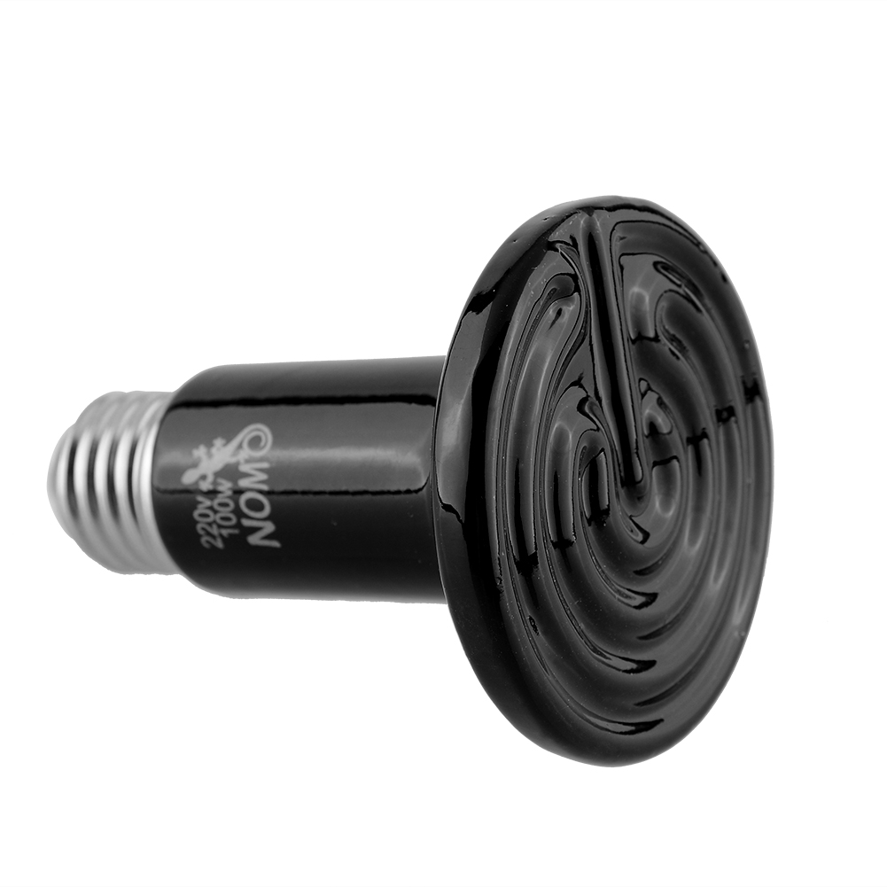 100W Infrared Ceramic Heat Emitter Lamp Bulb Light for Reptile Snake Pet Brooder
