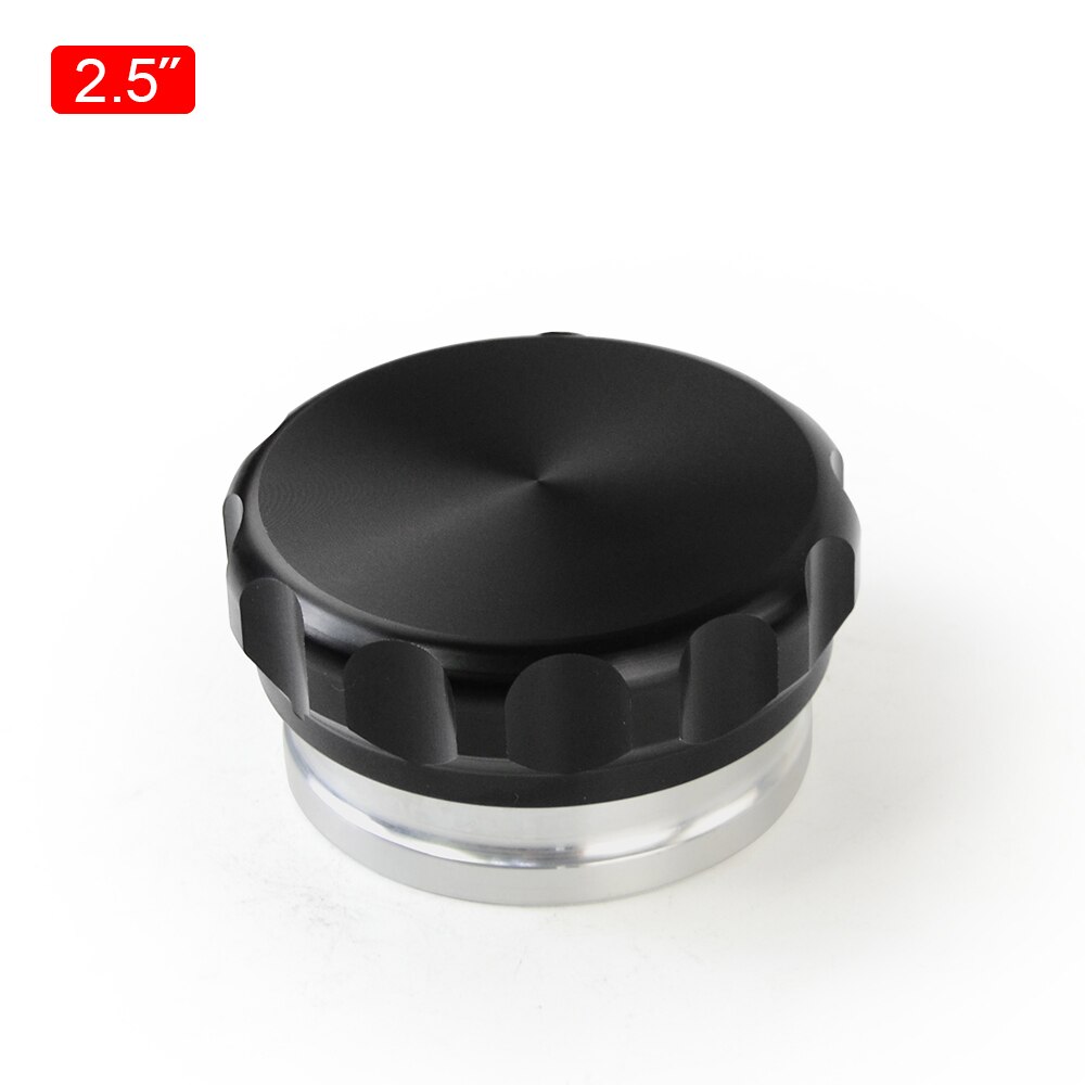 2Pcs 2" 50.8mm / 1" 25.4mm / 2.5" 63.5mm Aluminium Weld On Filler Neck And Cap Oil, Fuel, Water Tank Black: 2.5 inch