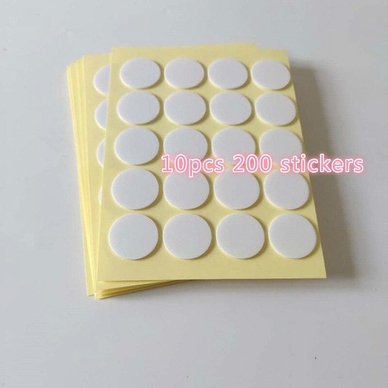Pak Van 20/100/200 Kaarsenlont Stickers Dubbelzijdig Klevende Dots Voor Kaars Maken 20Mm 1Mm: yellow 10pcs
