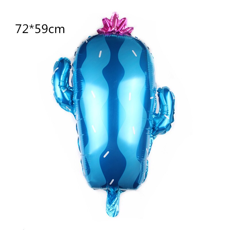Ballon en film d'aluminium cactus, dessin animé plante, fournitures de décoration et d'arrangement pour fête d'anniversaire et mariage,: vert clair