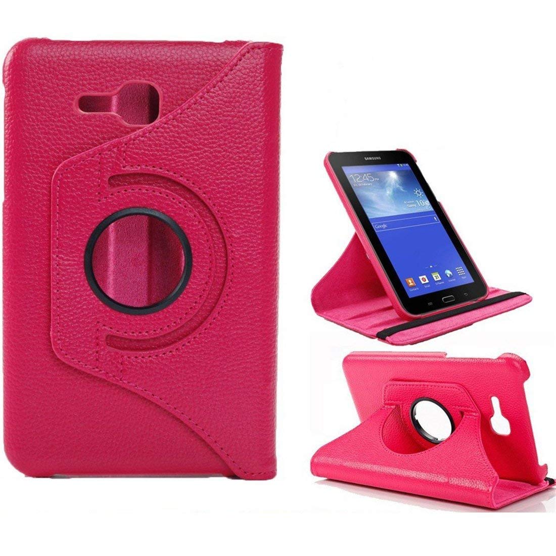 360 Funda abatible con rotación para Galaxy Tab 3 7 "Lite SM-T110 T111 T116 carcasa Capa para Samsung Tab E Lite 7,0 T113 cubierta de vidrio