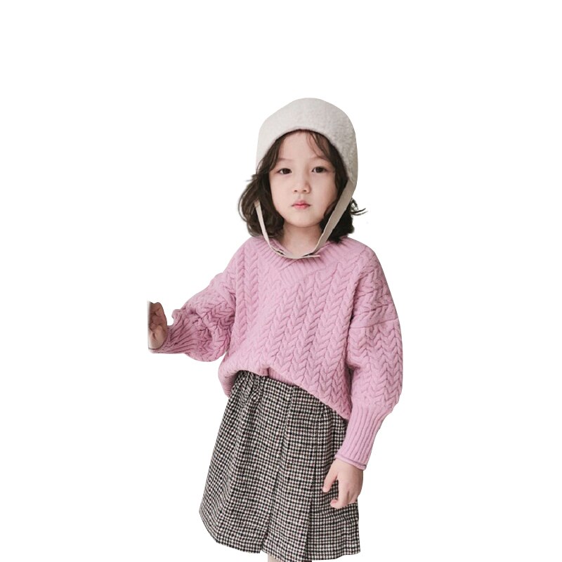 Girls Plaid Skirt Kids Winter Warm Pleated Thick Woolen Stylish Autumm little girl knit skirts cheap stuff
