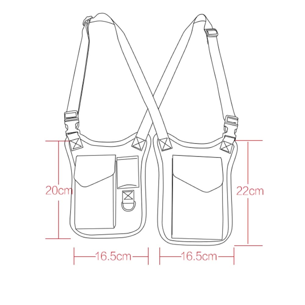 Bolso de hombro para hombre, bolsa para axila, antirrobo, billetera oculta, accesorios de paquete secreto