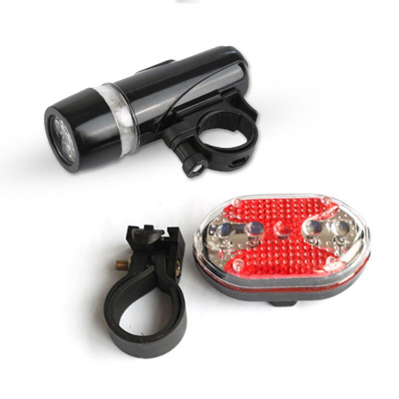 Fahrrad Licht Oval Rücklicht Bausatz Wasserdicht 5 LED Fahrrad Scheinwerfer Vorne Taschenlampe LED Rücklicht Hinten Licht