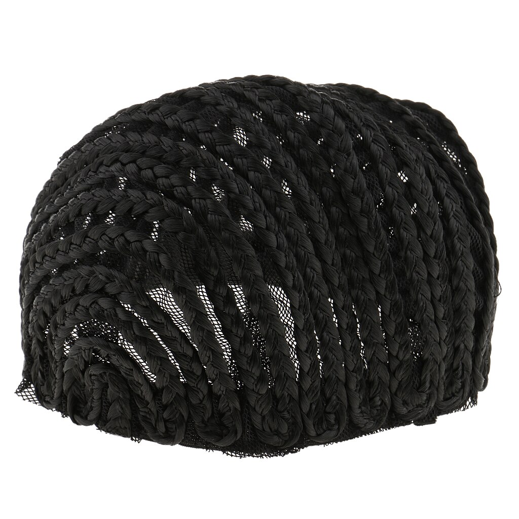 1pcs Cornrow Braiding Wig Cap Adjustable Strap Wig Cap Black for Making Wigs Spandex Net Elastic Dome cap Mesh Lace Cap