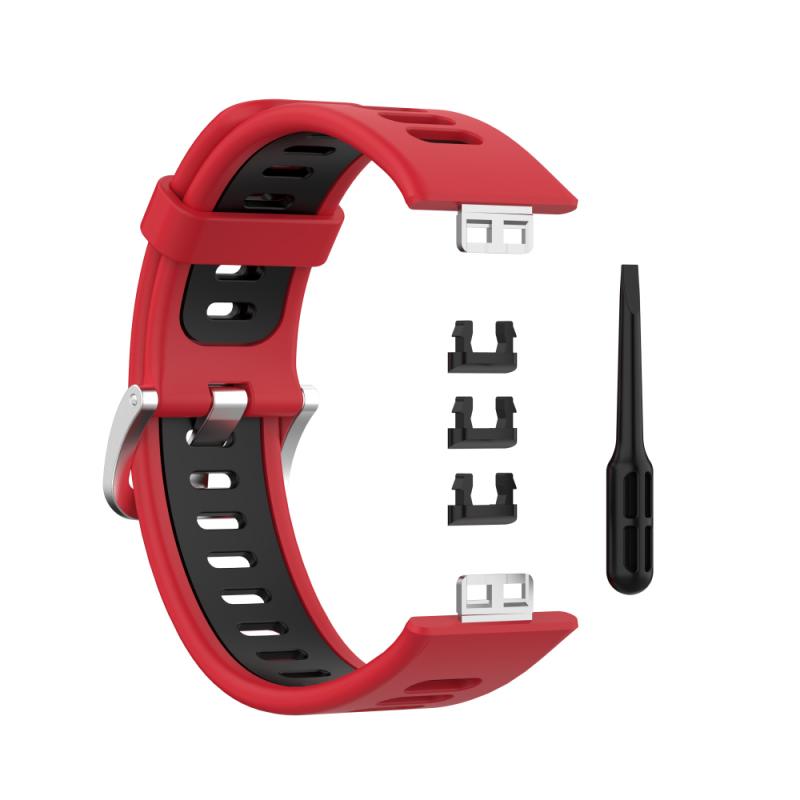 Geeignet für Huawei Uhr Fit Schnalle Silikon Strap Edelstahl Kopf Korn Einfache Feste Farbe Sport Armband Zubehör: 11