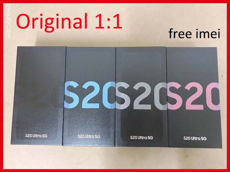 1pcs empty phone box for galaxy s20 s20plus s20 Ultra 5G box with manual free IMEI sticker packaging no accessories