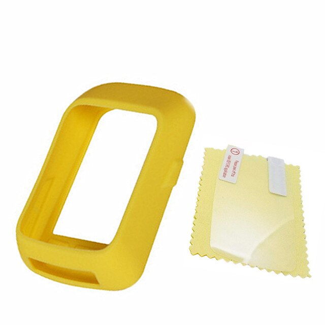 Generic Bike Silicone Case & Screen Protector Film for Wahoo ELEMNT Bolt GPS Computer Case Sleeve for wahoo elemnt bolt: yellow