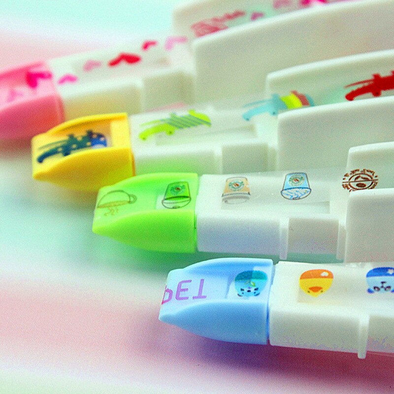 4 Stks/set Korea Creatieve Correctie Tape Refill Pack Leuke Sticker Voor Kids Cartoon Speelgoed Leermiddel