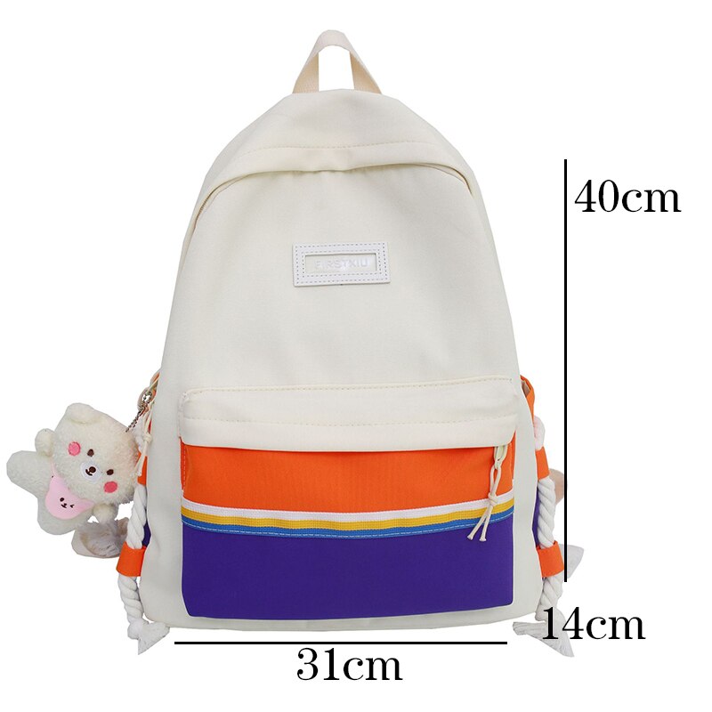 Schultaschen für Teenager-mädchen, Rucksack für sterben hoch Schule, damen-schultasche Ich bin Patchwork-stil, koreanischer freizeitstil , 2022